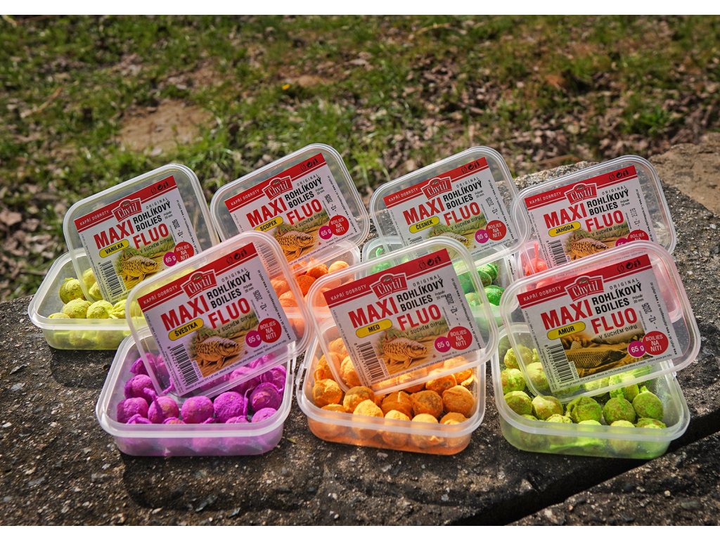 Chytil Rohlíkové Boilies Maxi Fluo Scopex Hmotnost: 65g, Průměr: 20mm - Obrázek 2