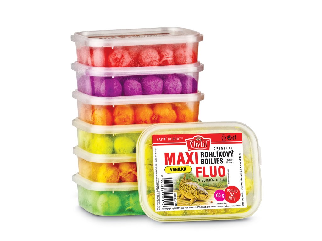 Chytil Rohlíkové Boilies Maxi Fluo Amur Hmotnost: 65g, Průměr: 20mm