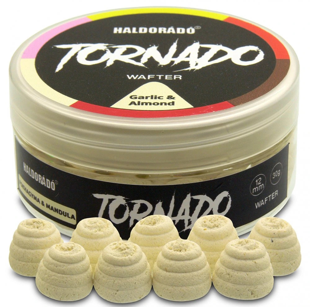 Haldorádó Wafters Tornado 12mm 30g Hmotnost: 30g, Průměr: 12mm, Příchuť: Česnek mandle