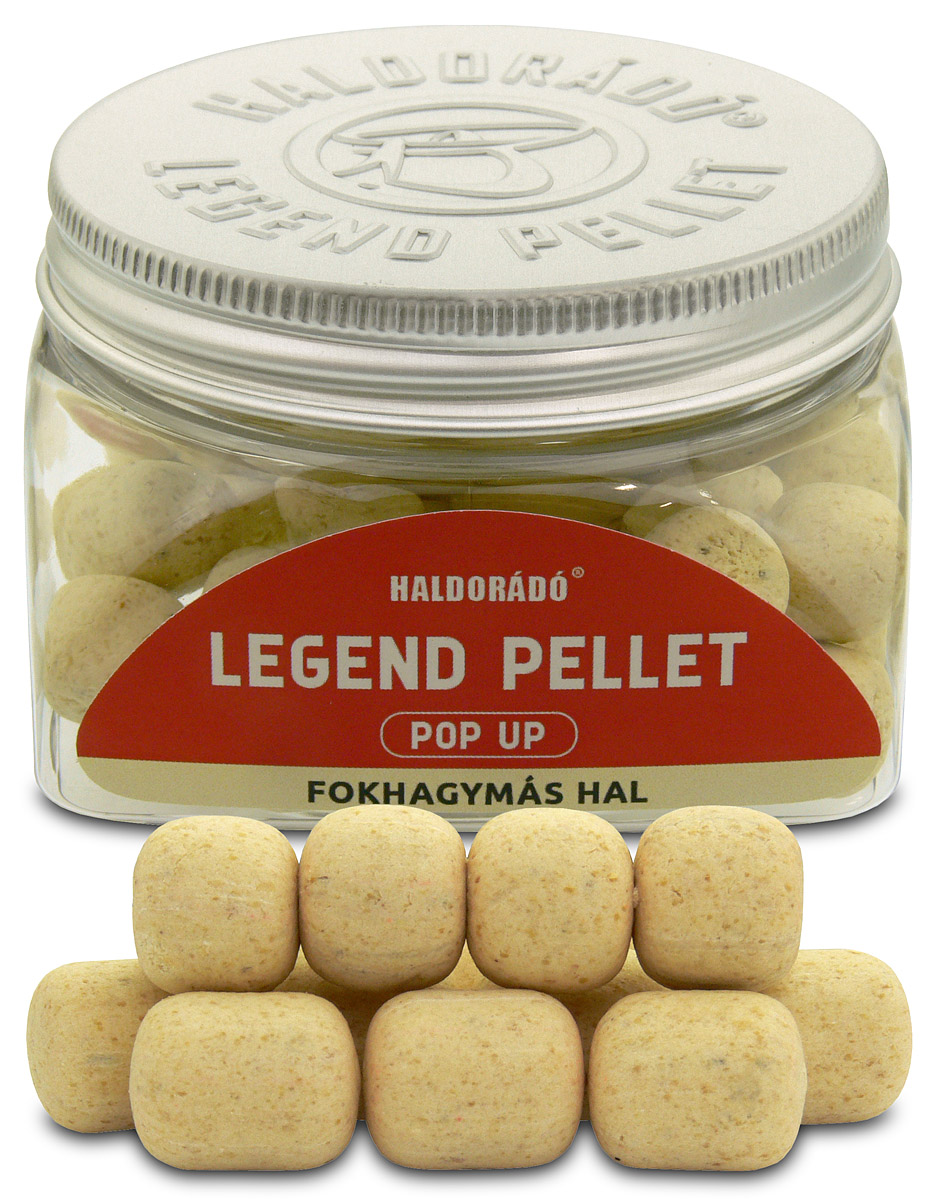 Haldorádó Pelety Legend Pellet Pop-Up 12+16mm 50g Hmotnost: 50g, Průměr: 12+16mm, Příchuť: Česneková ryba