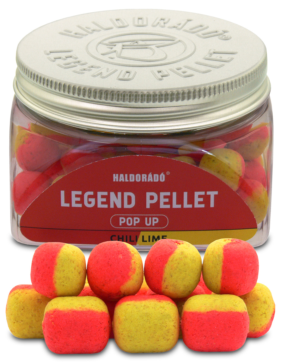 Haldorádó Pelety Legend Pellet Pop-Up 12+16mm 50g Hmotnost: 50g, Průměr: 12+16mm, Příchuť: Chilli/Limetka