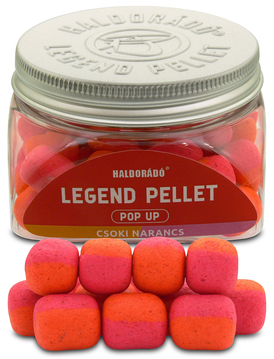 Haldorádó Pelety Legend Pellet Pop-Up 12+16mm 50g Hmotnost: 50g, Průměr: 12+16mm, Příchuť: Čokoládový Pomeranč