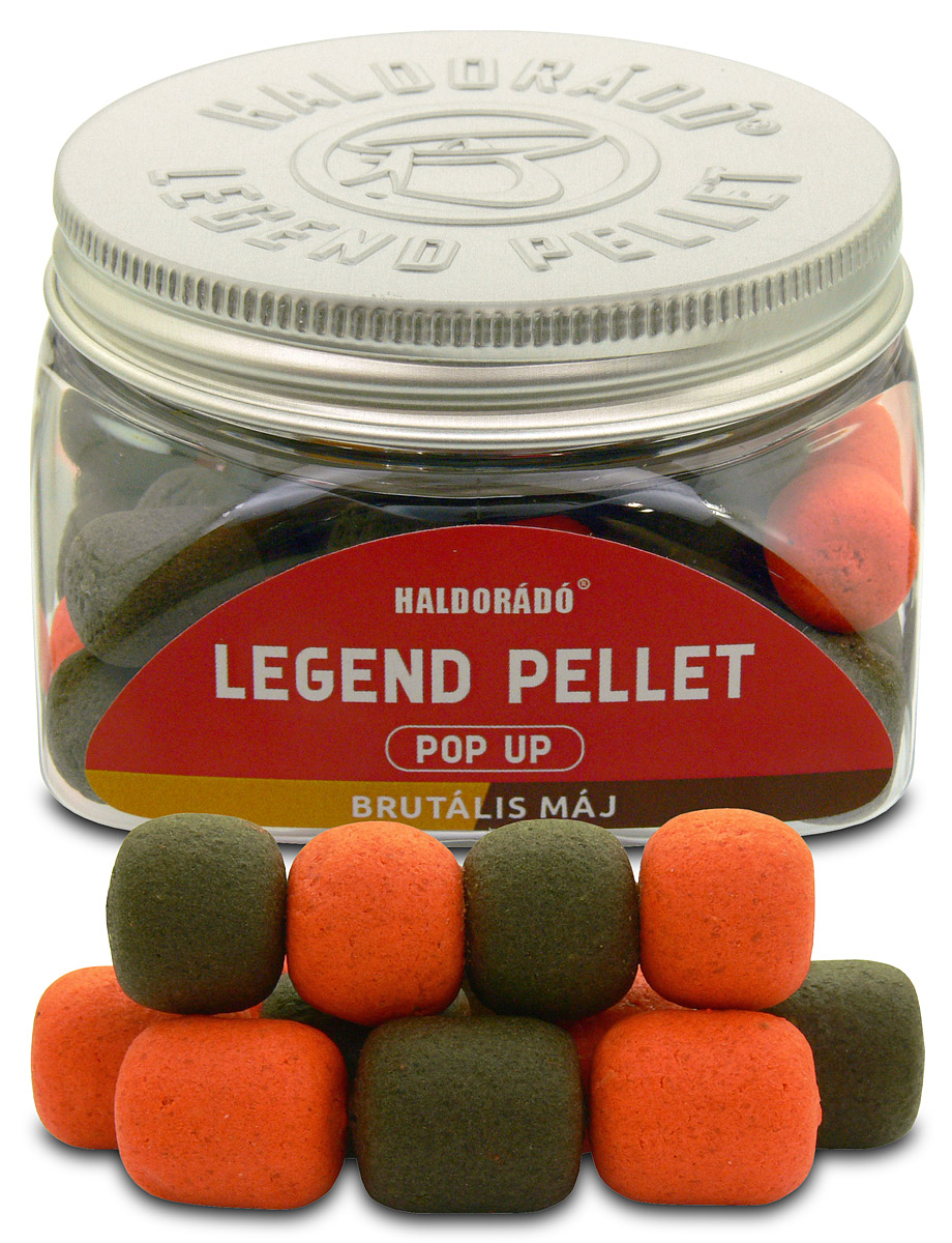 Haldorádó Pelety Legend Pellet Pop-Up 12+16mm 50g Hmotnost: 50g, Průměr: 12+16mm, Příchuť: Brutální Játra