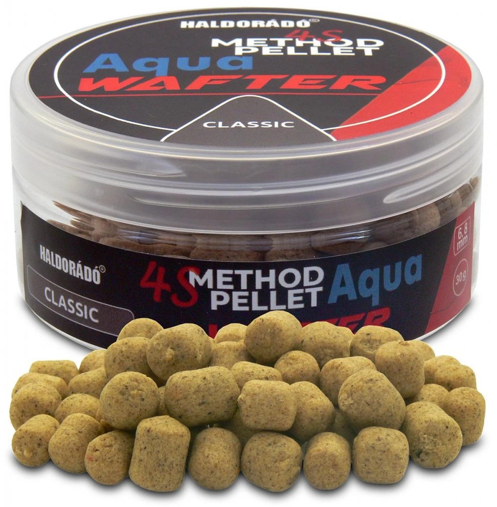Haldorádó Pelety 4S Method Pellet Aqua Wafters 6+8mm 30g Hmotnost: 30g, Průměr: 6+8mm, Příchuť: Classic
