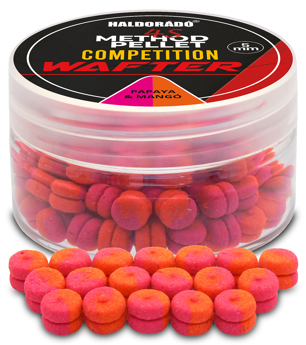 Haldorádó Pelety 4S Method Pellet Competition 30g Hmotnost: 30g, Průměr: 5mm, Příchuť: Papaya/ Mango