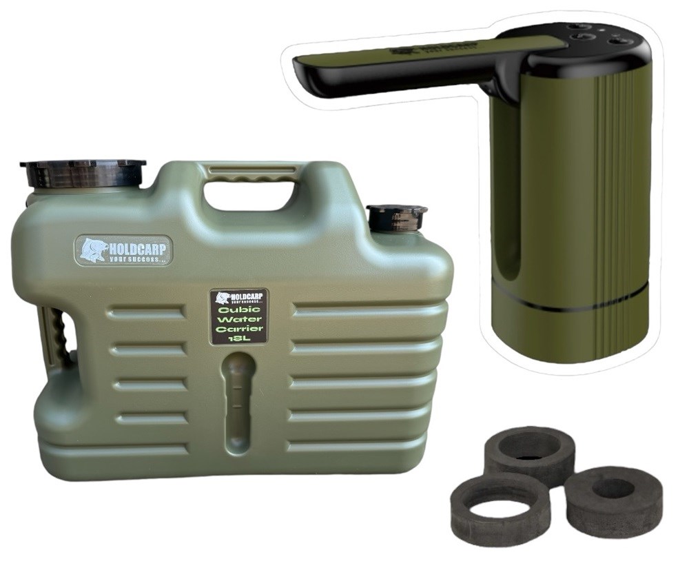 Holdcarp Set Automatická Pumpa Smart Rechargeable Tap + Kanystr Cubic Water Carrier 18L