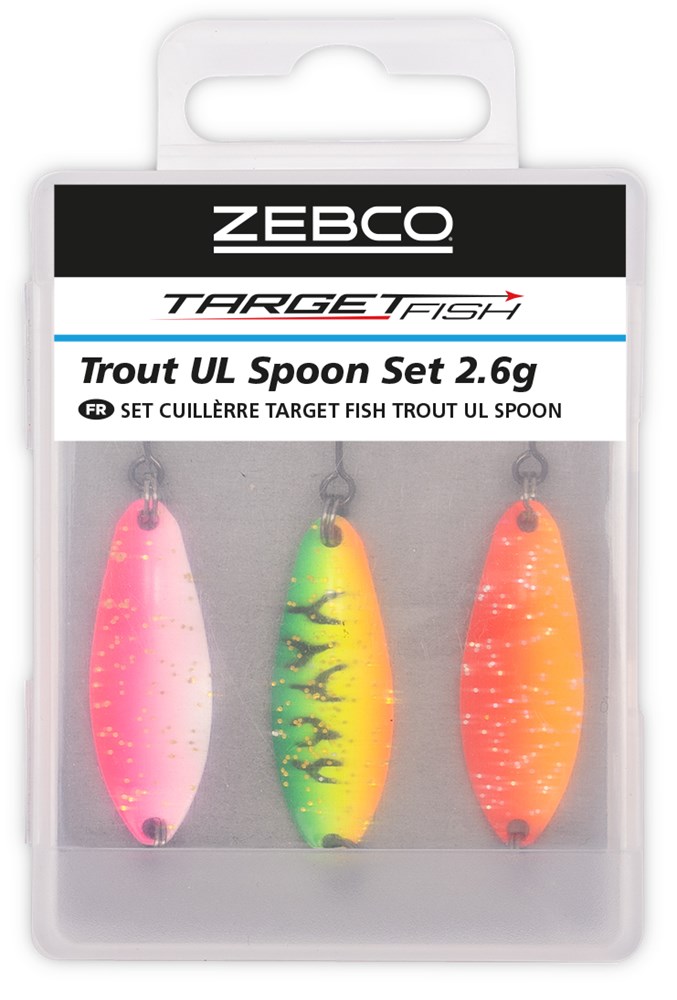 Zebco Plandavky Target Fish Trout UL Spoon Set Hmotnost: 1,8g - Obrázek 7