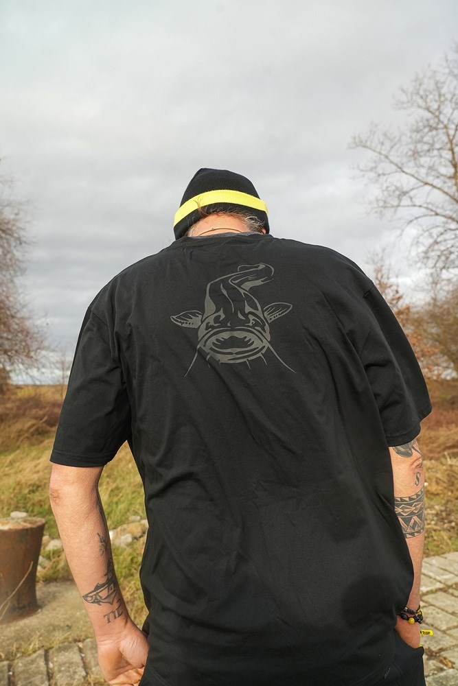 Black Cat Tričko Logo Black T-Shirt Velikost: XXL - Obrázek 5