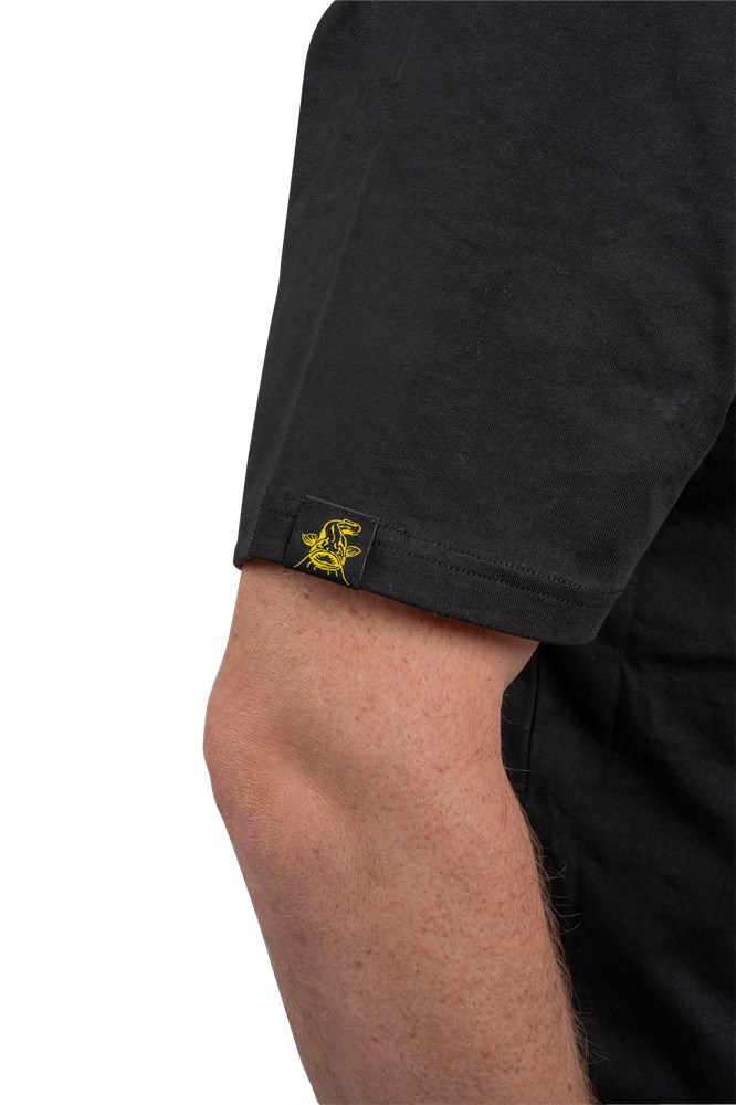 Black Cat Tričko Logo Black T-Shirt Velikost: XXL - Obrázek 3