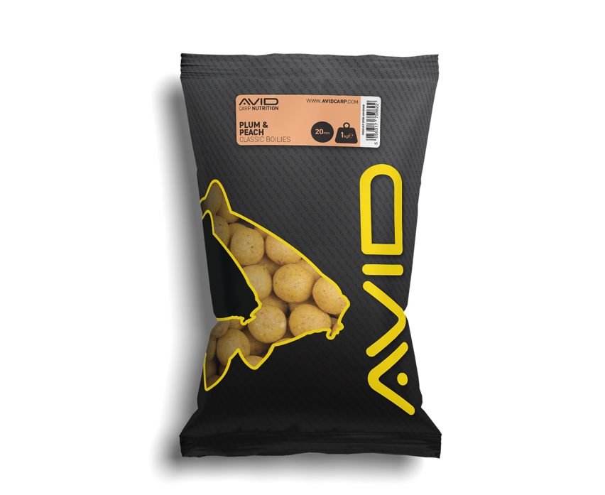Avid Carp Boilies Plum & Peach 1kg Hmotnost: 1kg, Průměr: 20mm