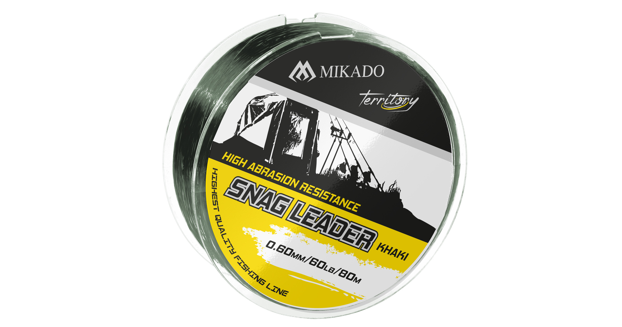 Mikado Šokový Vlasec Snag Leader Khaki 80m Nosnost: 20,41kg, Průměr: 0,50mm