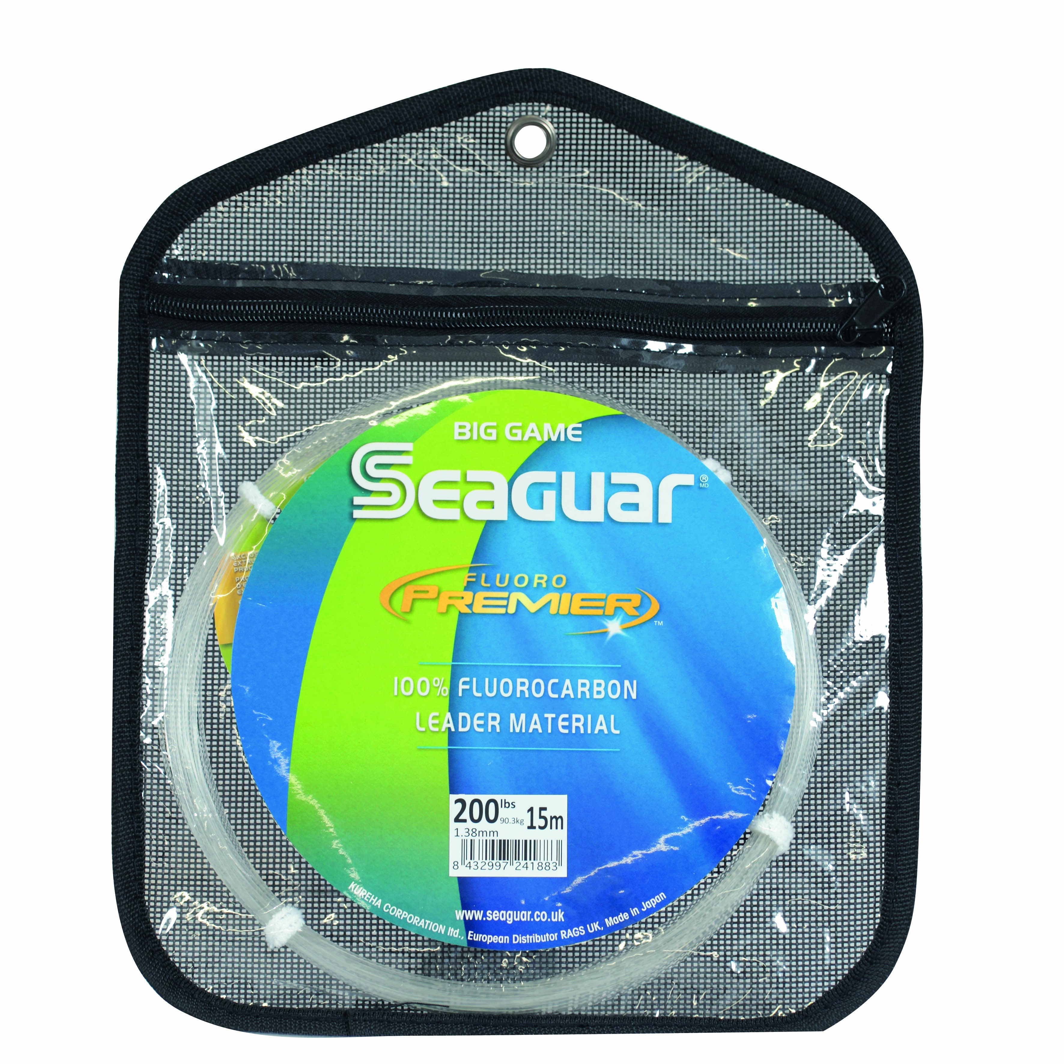 Seaguar Seguar Big Game Fluorocarbon 15m Varianta: 200lb, Nosnost: 90,3kg, Průměr: 1,38mm