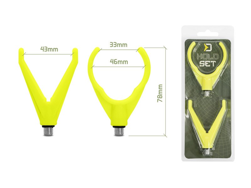 Delphin Sada Rohatinek HoldSET Uni V+U Fluo Žlutá - Obrázek 2