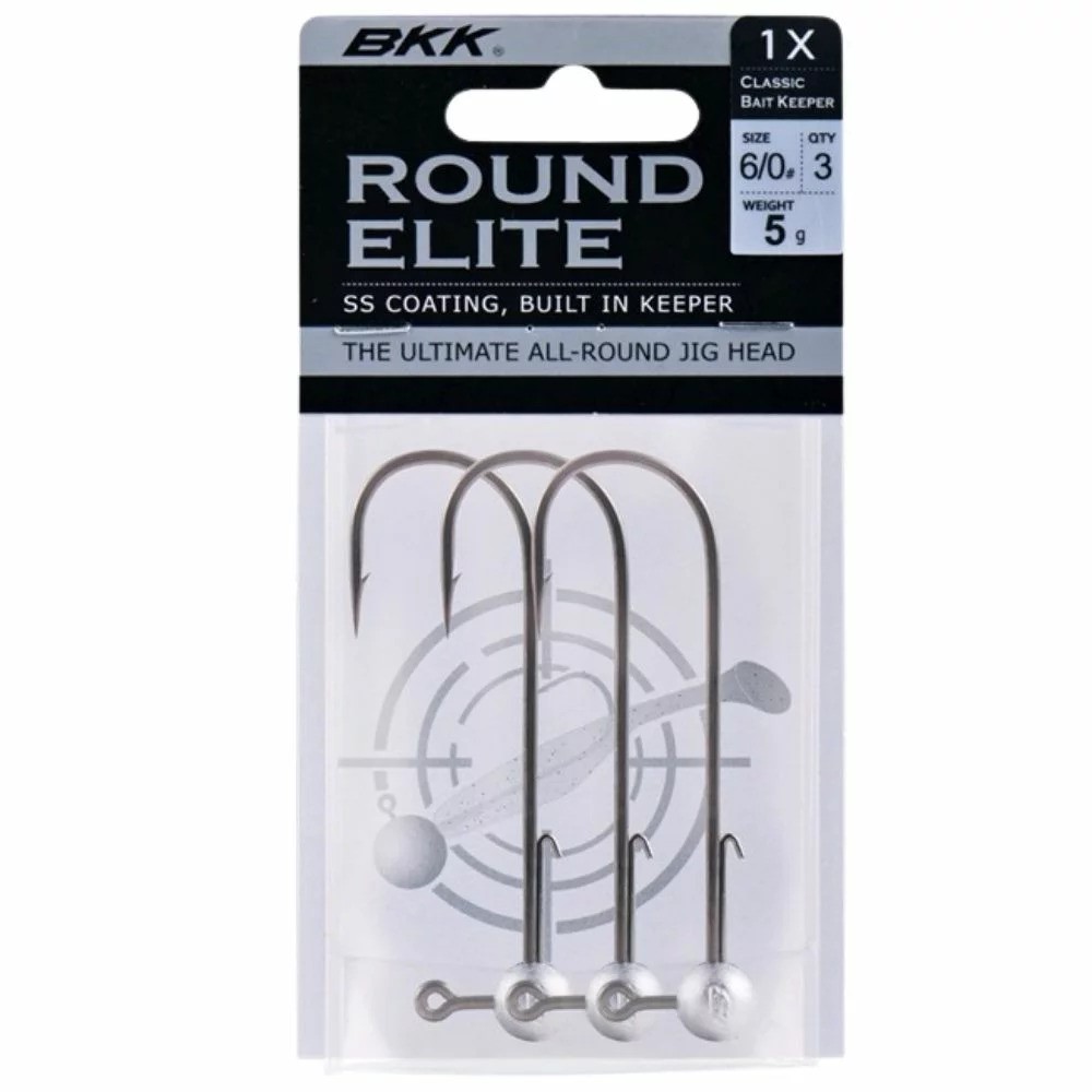 BKK Jigová hlavička Round Elite-Classic Bait Keeper #3/0 3ks Hmotnost: 10g, Velikost háčku: #3/0
