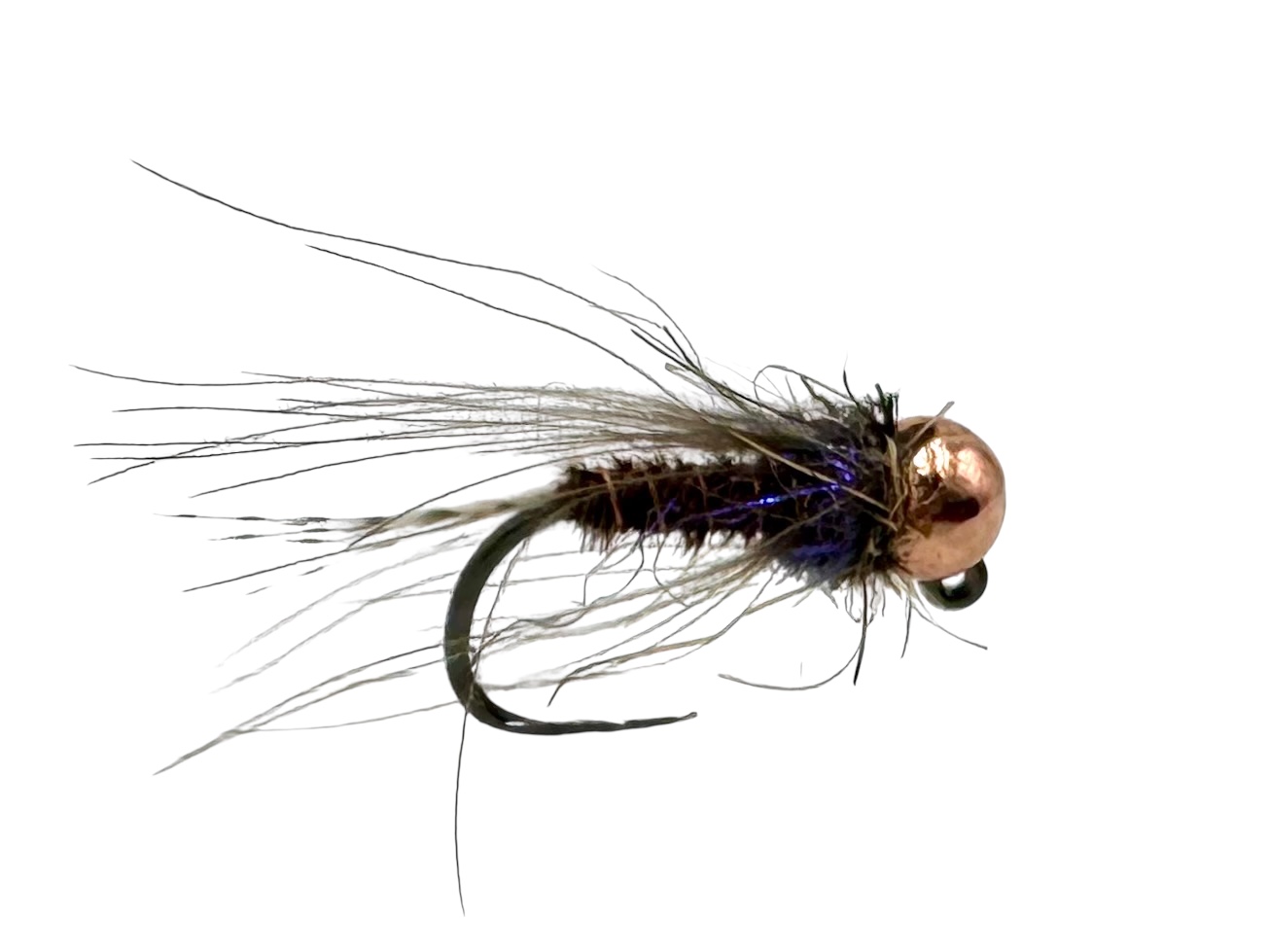 AzFishing AZ-Fishing Nymfa s Tungstenovou Hlavou Copper Flash Nymph Velikost háčku: #12, Průměr Tugnstenu: 3,8mm