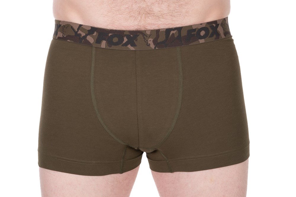 Fox Trenýrky Boxer Shorts Khaki Black 2ks Velikost: XL