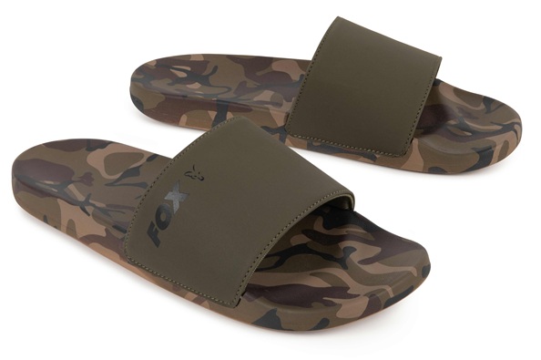Fox Pantofle Khaki Camo Sliders Velikost: 44