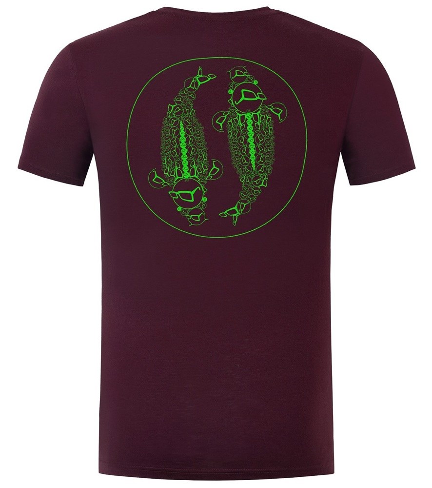 Korda Tričko Mandala Tee Burgundy Velikost: XXL