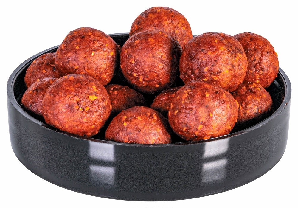 Jet Fish Feeder Boosterované Vyvážené Boilie 12mm 60ml Průměr: 12mm, Příchuť: Banán Chilli, Objem: 60ml - Obrázek 3