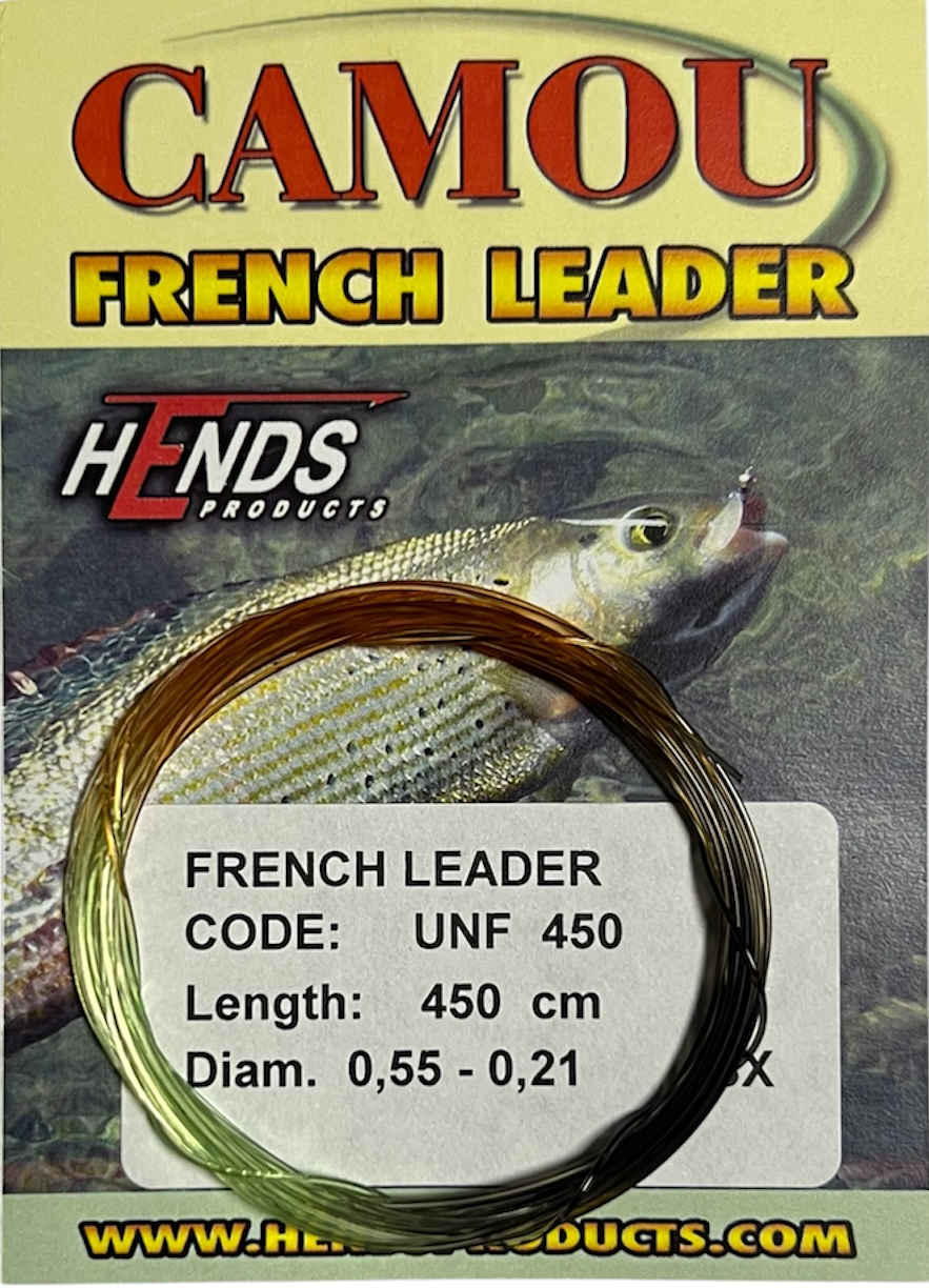 Hends Francouzský Návazec Camou French Leader Camouflage 3X 4,5m Délka: 4,5m, Průměr: 0,55-0,21mm