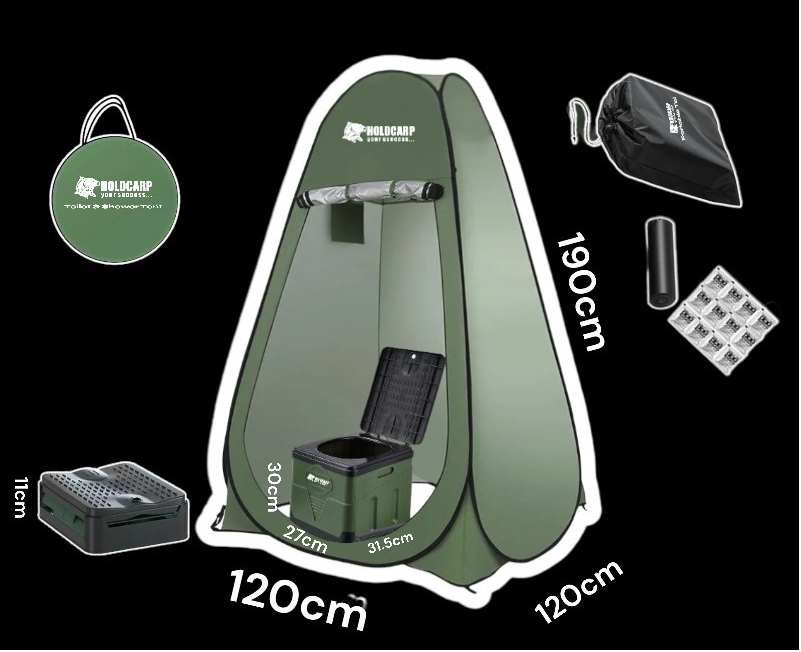 Holdcarp Set Přenosná Toaleta Portable Toi + Stan
