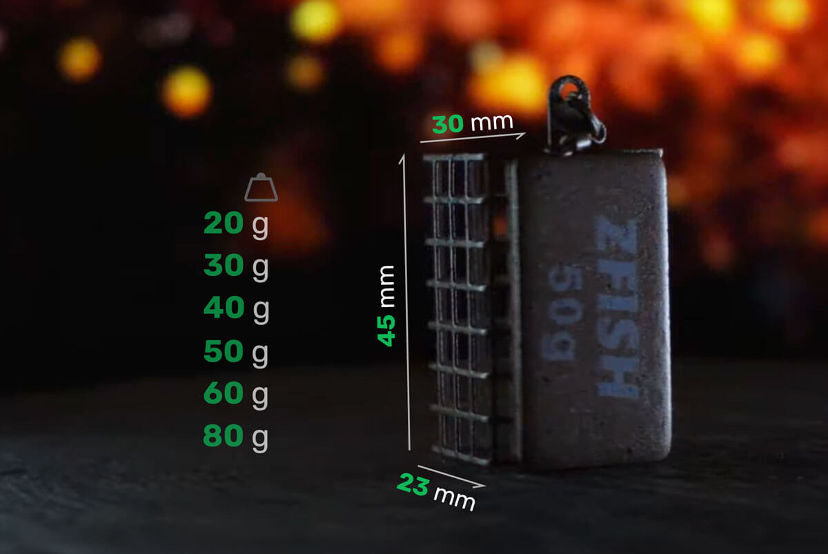 Zfish Krmítko Eco Square Feeder Hmotnost: 50g - Obrázek 3