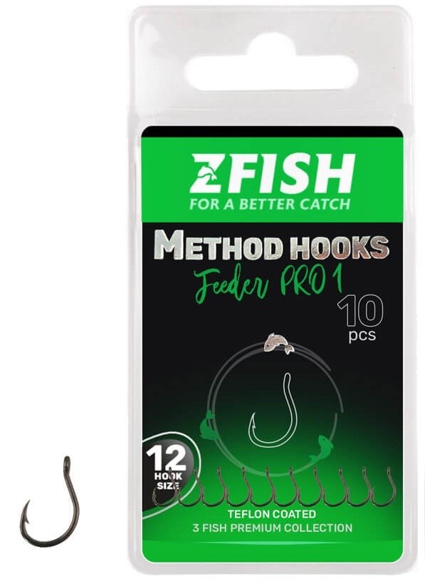 Zfish Háčky Method Feeder Pro 1 10ks Velikost háčku: #14