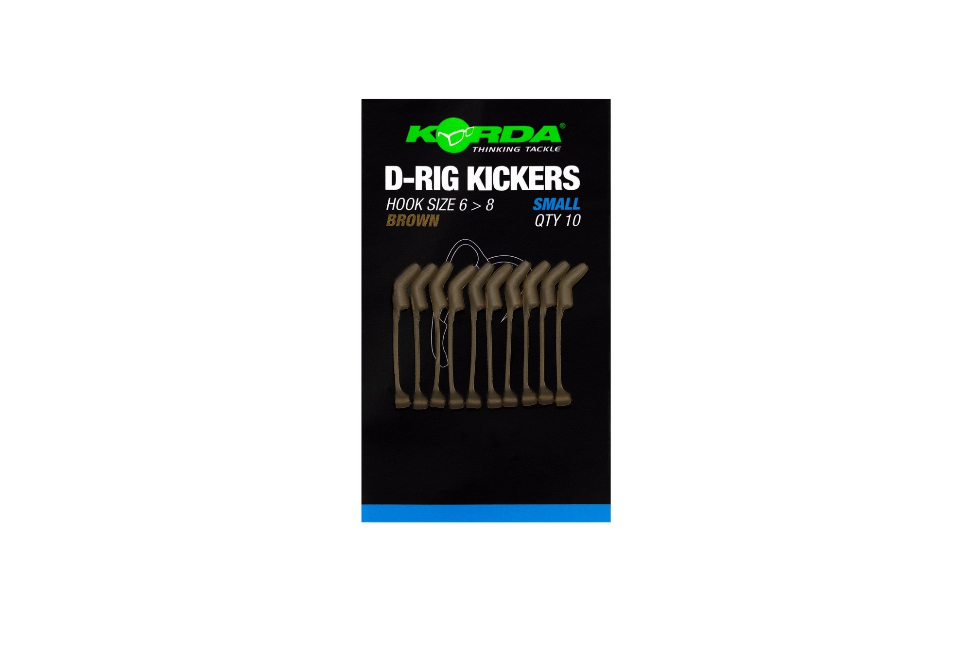 Korda Rovnátka Kickers D Rig Brown 10ks Velikost: S