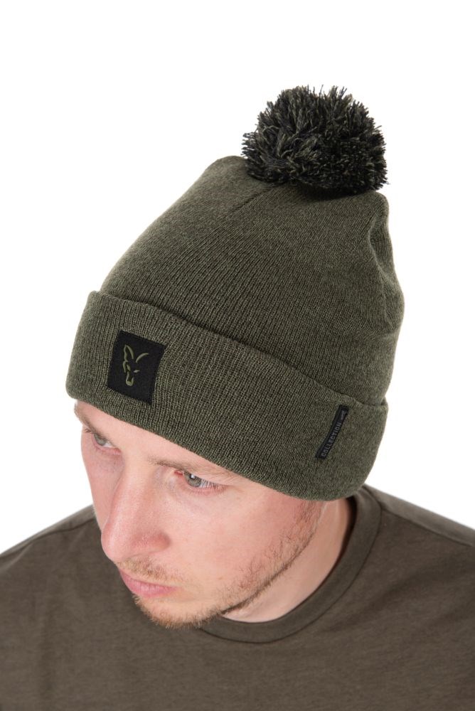 Fox Čepice Collection Bobble Hat Green Black (obrázek 4)