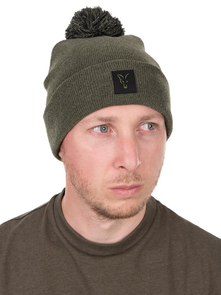 Fox Čepice Collection Bobble Hat Green Black