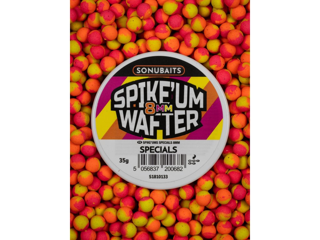 Sonubaits Neutrálně Vyvážená Nástraha Spike'um Wafters Specials Hmotnost: 40g, Průměr: 8mm