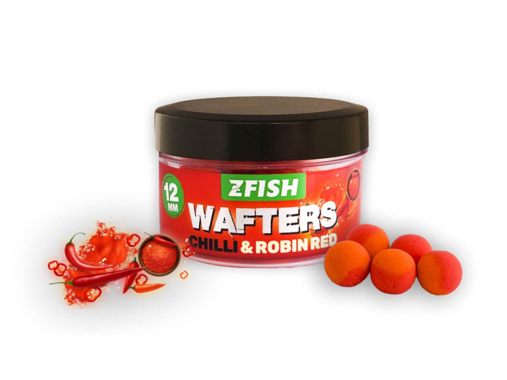 Zfish Vyvážené Boilies Balanced Wafters Chilli-Robin Red Hmotnost: 20g, Průměr: 12mm