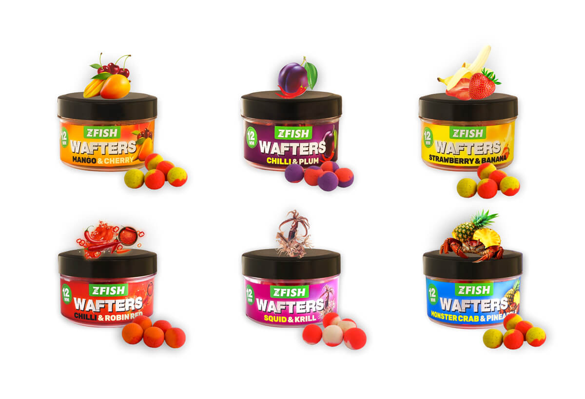 Zfish Vyvážené Boilies Balanced Wafters Strawberry-Banana Hmotnost: 20g, Průměr: 12mm - Obrázek 2