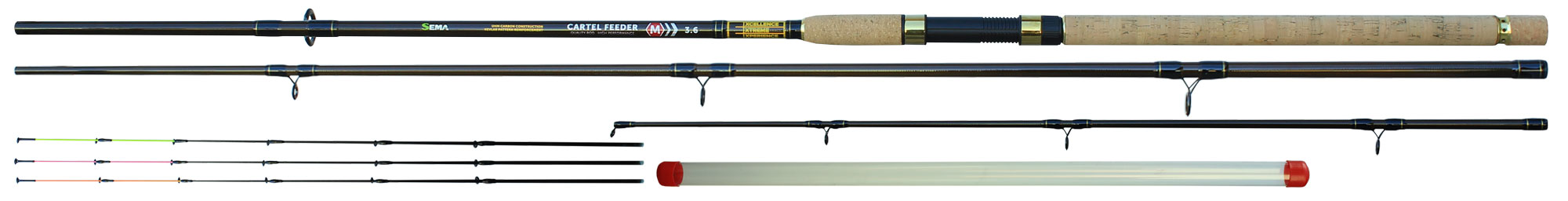 Sema Prut Cartel Feeder H 3,6m 120g 3+3-díl