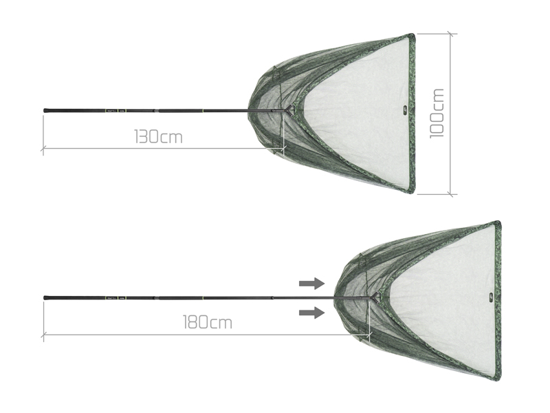 Delphin Podběrák TeleFix C2G 100x100cm 1,8m 2-díl - Obrázek 4