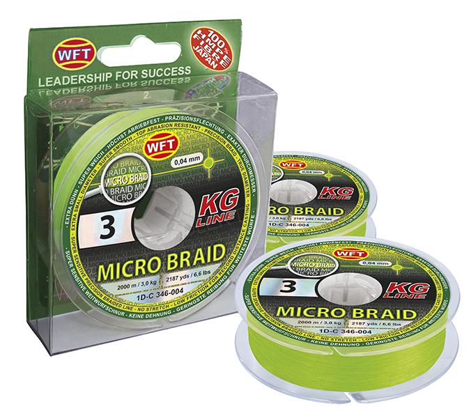 WFT Šňůra MICRO BRAID - 1m Nosnost: 3,5kg, Průměr: 0,06mm
