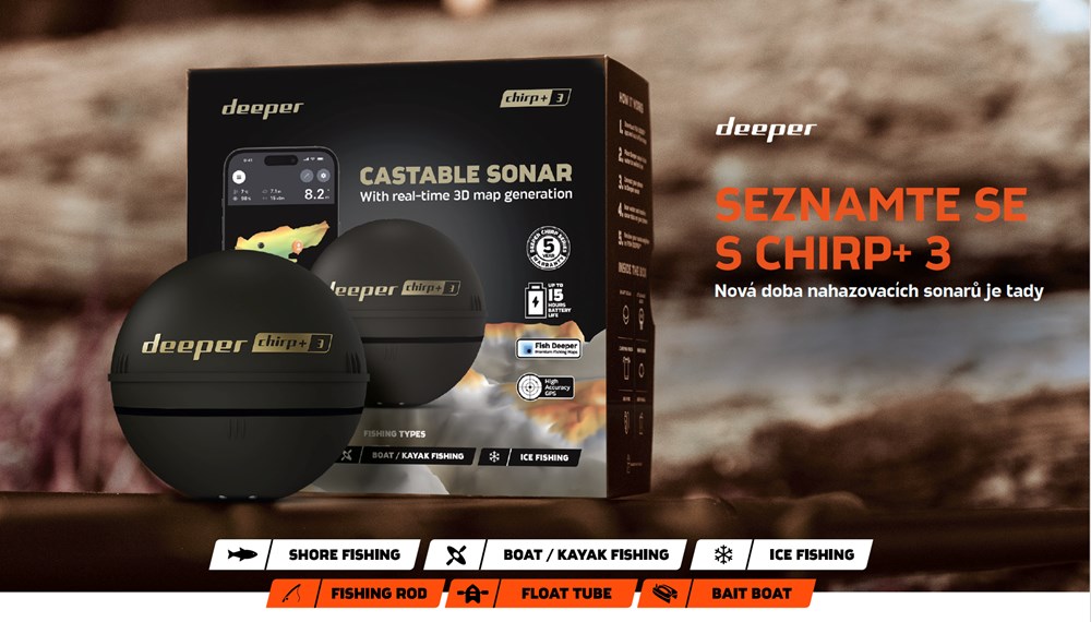Deeper Power Bundle Nahazovací Sonar Chirp+ 3 a Solární Nabíječka (obrázek 9)