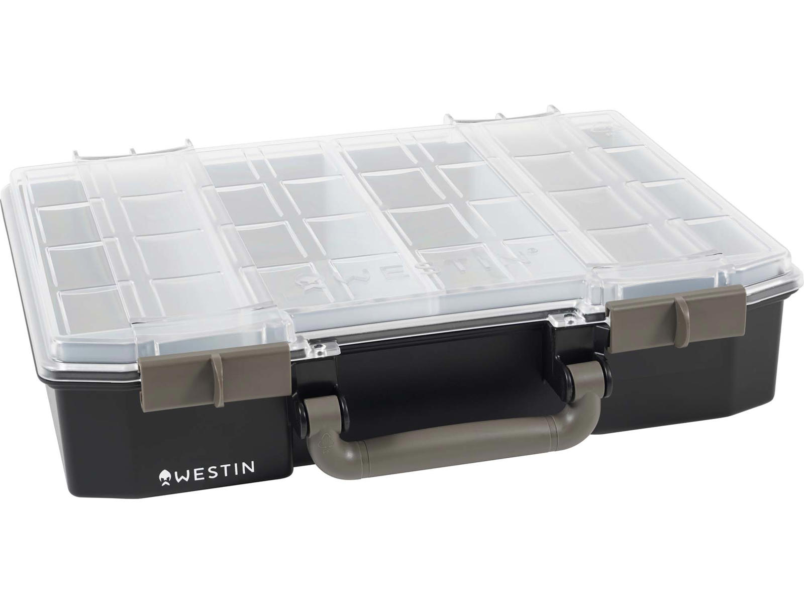 Westin Krabička W6 Lure Vault Incl. 4 Inserts Black Clear