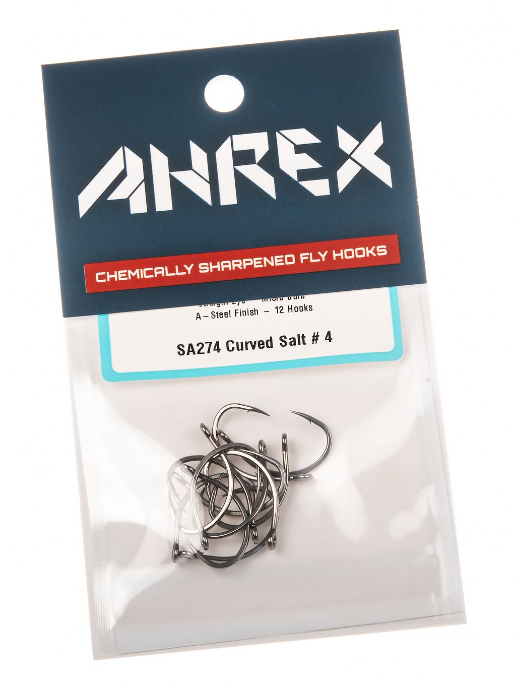 Ahrex Háčky Curved Salt SA274 Velikost háčku: #1, Počet ks. v balení: 12ks - Obrázek 2