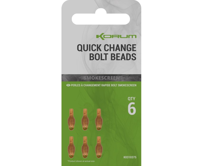 Korum Rychlovýměnné Korálky Smokescreen Quick Change Bolt Beads 6ks