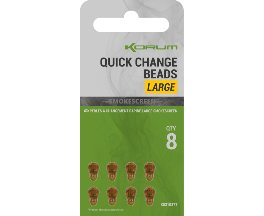 Korum Montáž Smokescreen Quick Change Beads 8ks Velikost: Large