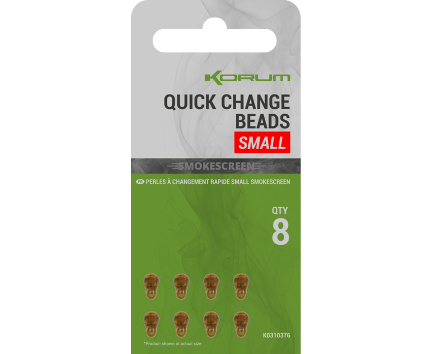 Korum Montáž Smokescreen Quick Change Beads 8ks Velikost: Small