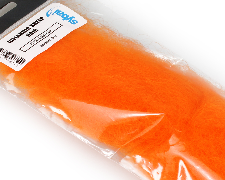 Sybai Ovčí Srst Icelandic Sheep Hair Fluo Orange 6g (obrázek 4)