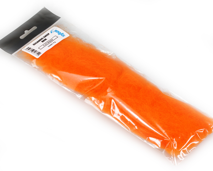 Sybai Ovčí Srst Icelandic Sheep Hair Fluo Orange 6g (obrázek 3)