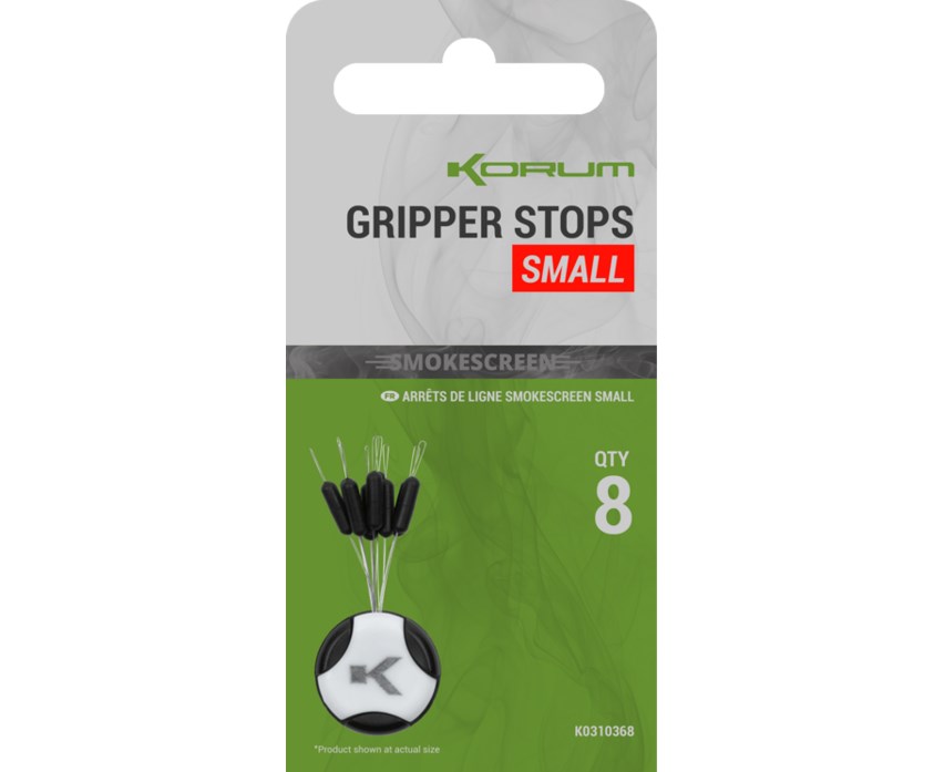 Korum Zarážky Smokescreen Gripper Stops Velikost: Small