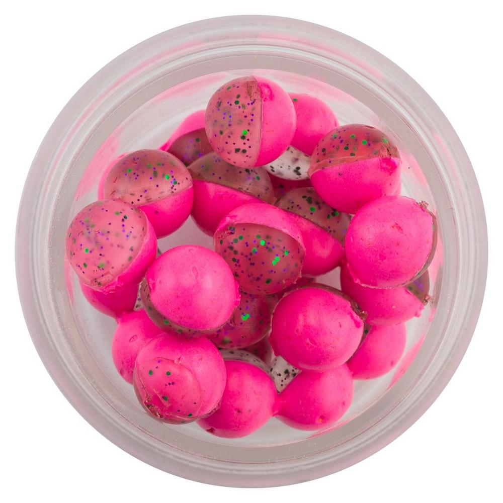 Berkley Plovoucí Vajíčka PowerBait Power Clear Eggs Floating Čiré Zelená-Fialová-Růžová (obrázek 3)