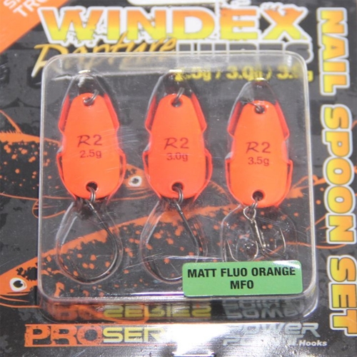 Rapture Set Plandavek Windex SG Nail Spoon Matt Fluo Orange 2,8cm 2,5g -3,5g