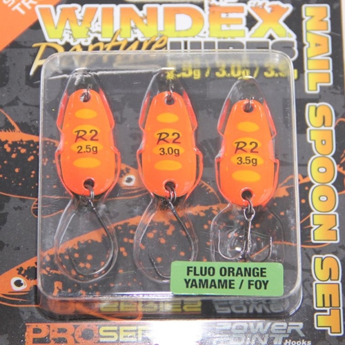 Rapture Set Plandavek Windex SG Nail Spoon Fluo Orange Yamame 2,8cm 2,5g -3,5g