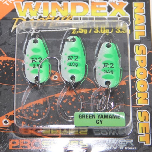 Rapture Set Plandavek Windex SG Nail Spoon Green Yamame 2,8cm 2,5g -3,5g