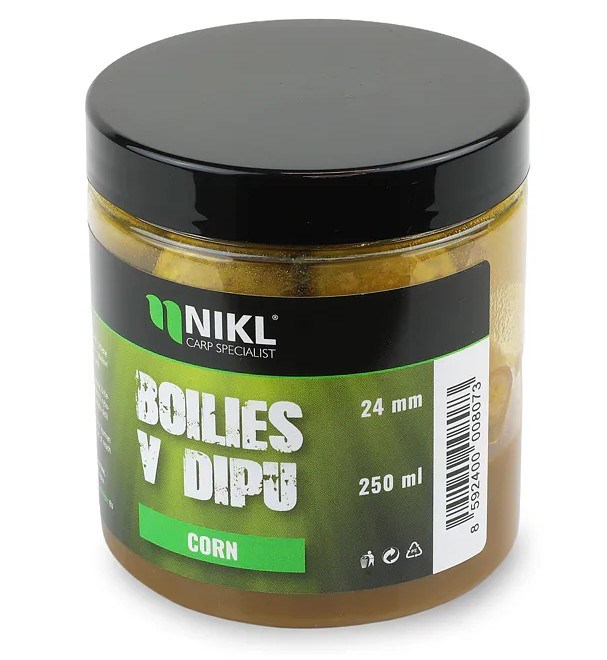 Nikl Boilies V Dipu Corn 250ml Průměr: 24mm
